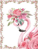 Flamingo Çiçekli Kız Çocuk Halısı Pembe 6200K - Yıkanabilir Halılar