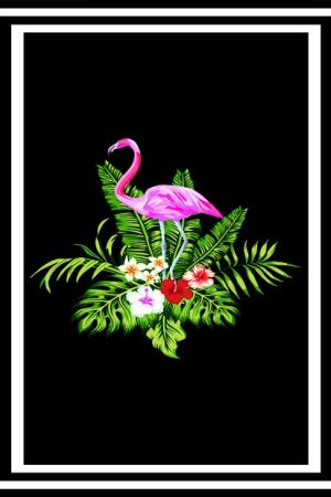 Flamingo Halı Siyah 1005-1P - Yıkanabilir Halılar